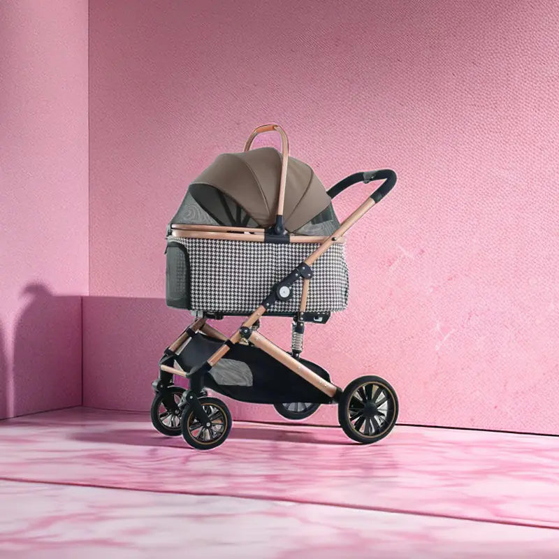 BNDC Medium Pet Stroller for Large Dogs – Foldable & Durable Design