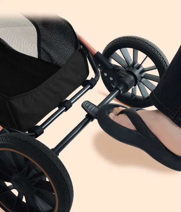 BNDC Medium Pet Stroller for Large Dogs – Foldable & Durable Design