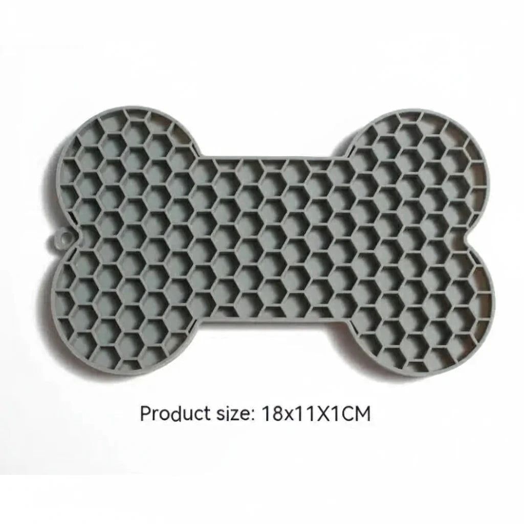 Bone Silicone Licking Dog Slow Food Mat