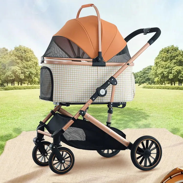 BNDC Medium Pet Stroller for Large Dogs – Foldable & Durable Design