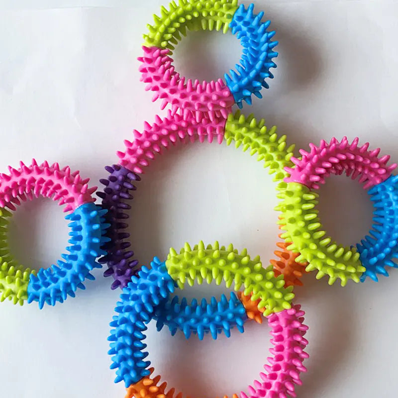 Rubber Thorn Ring Toy — Tough, Safe & Seriously Fun